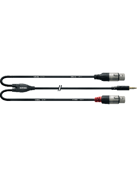 CORDIAL CFY3WFF – Cordon mini jack stéréo/2 XLR femelles 3M