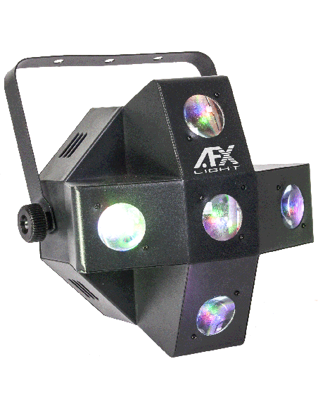 AFX COMET-GOBO – Effet de lumière DMX a led RGVBB avec 5 gobos