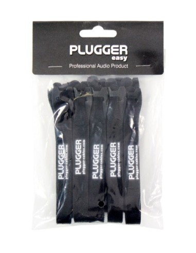 PLUGGER ATTACHES-CÂBLE VELCRO NOIR TOURING – Pack de 10