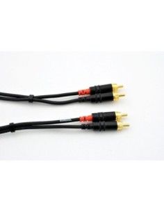 CORDIAL CFU1.5CC – Câble Bretelle Bretelle RCA / RCA dorées 1.5m