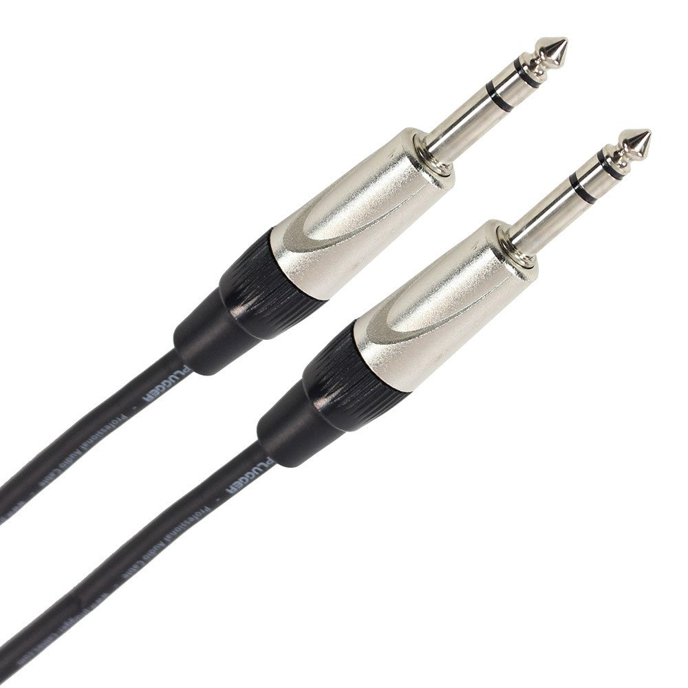 Basics Câble pour instrument à connecteur coudé 6,35 mm avec gaine en tweed 50 cm Jaune & Marron 