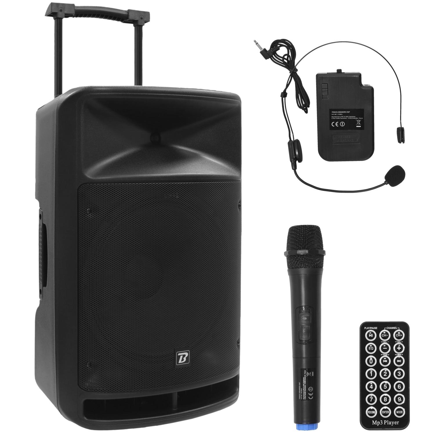 Porte voix WAP-8 portable avec micro serre-tête et micro pocket - Sonos  portables sur batteries - Energyson