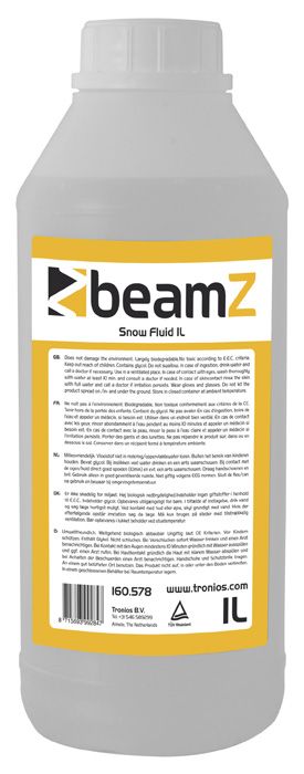 BeamZ Liquide pour Machine à Fumée 1L - Standard, Haute