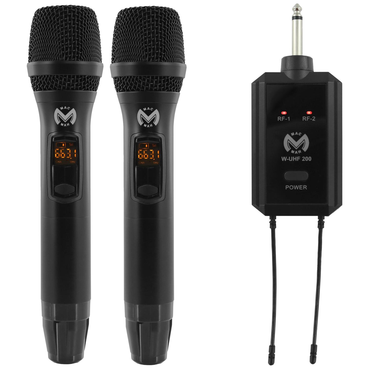 Mac Mah W-UHF 200 M - Micro HF Chant sur batterie rechargeable
