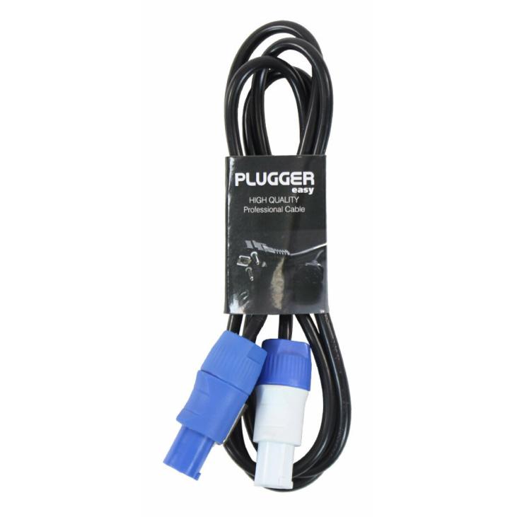 Plugger - Câble d'alimentation Powercon Mâle - Mâle 1.8m Easy chez Sonopro-Discount.com et Sonopro Les Mags Lorient Caudan et Vannes