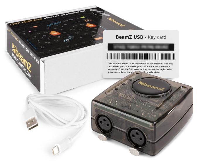 BeamZ Light Rider/ESA2 - Interface DMX USB - Wifi + logiciel light rider chez Sonopro-Discount.com et Sonopro Les Mags Lorient Caudan et Vannes