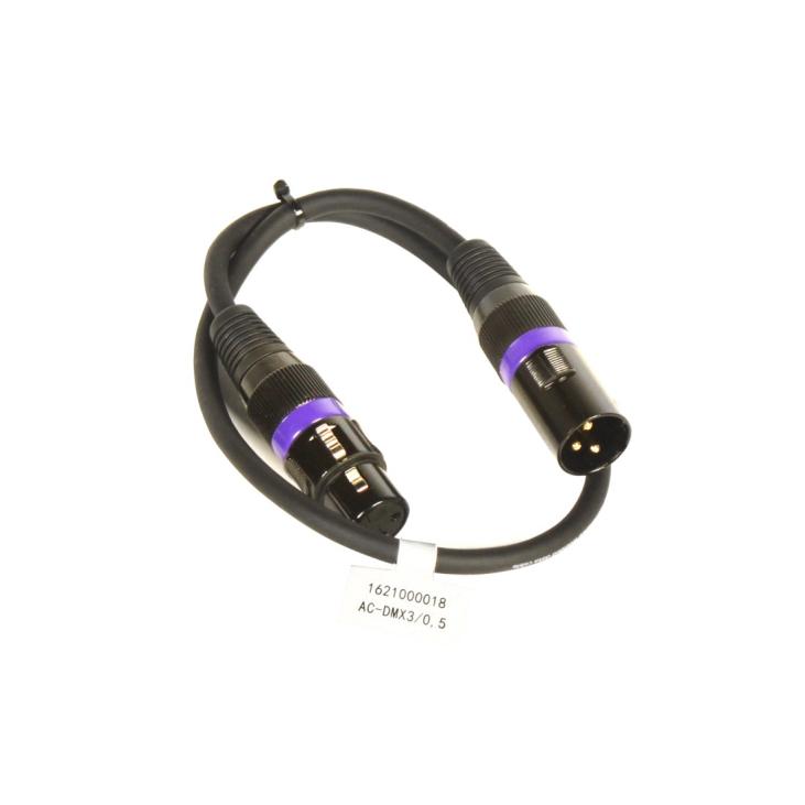 ACCU-CÂBLE AC3PDMX05. Cable DMX mâle / femelle 0.5M
