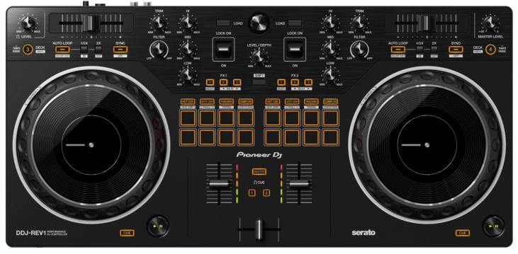 Pioneer DJ DDJ-REV1 - Contrôleur Scratch-Style pour SERATO DJ Lite chez Sonopro-Discount.com et Sonopro Les Mags Lorient Caudan et Vannes