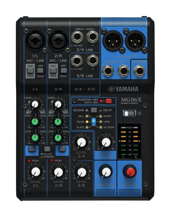 Yamaha MG06X - Console de mixage 6 canaux avec effets
