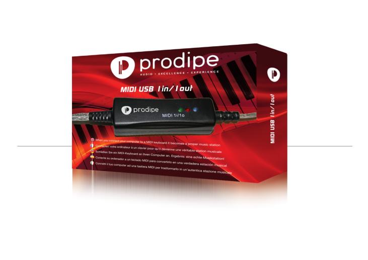 PRODIPE PRO1/10. Interface midi usb 1in/1out pour clavier