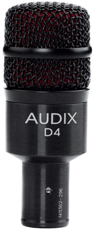 AUDIX D4 - Microphone instrument dynamique hypercardioïde chez Sonopro-Discount.com et Sonopro Les Mags Lorient Caudan et Vannes