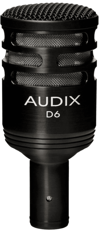 AUDIX D6 - Microphone instrument dynamique cardioïde pour grosses caisses chez Sonopro-Discount.com et Sonopro Les Mags Lorient Caudan et Vann