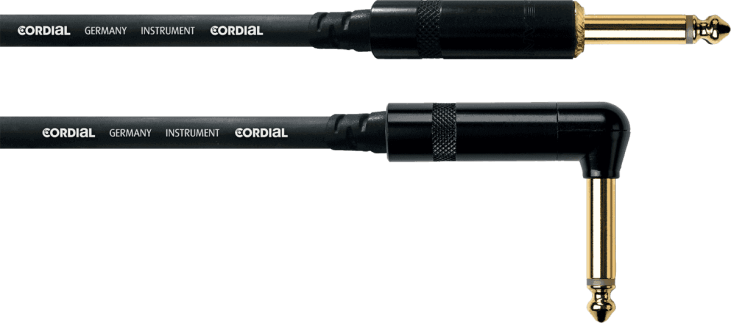 CORDIAL CCI 3PR - Jack droit mono 6.3mm / Jack coudé mono 6.3mm