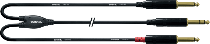 Cordial CFY6VPP - Câble stéréo - Jack mâle/2 Jacks mono mâles 6m