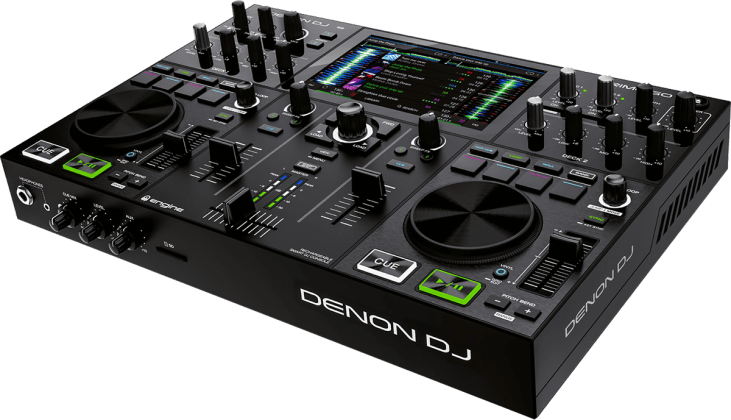 Denon DJ PRIMEGO 2 - Controleur 2 voies autonome écran tactile 7 pouces avec batterie chez Sonopro-Discount.com et Sonopro Les Mags Lorient Caudan et Vannes