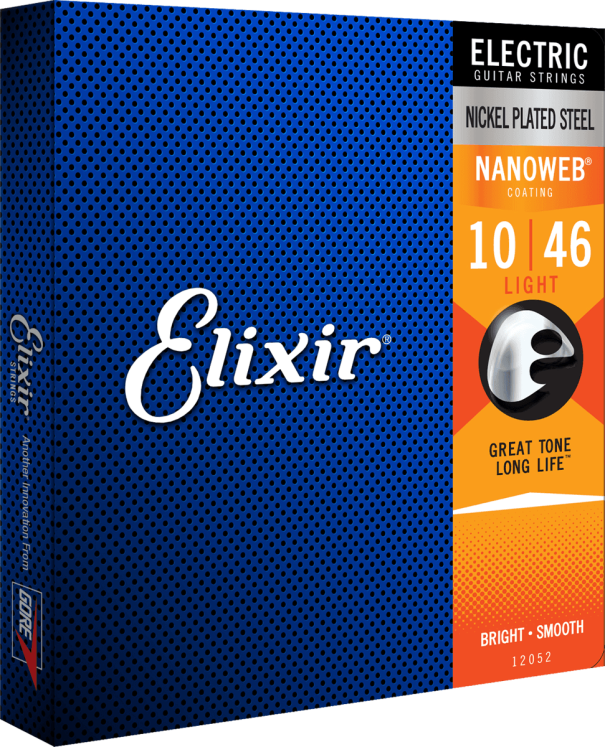 Elixir CEL 12052 Jeux - Light 10-13-17-26-36-46 avec revêtement Cordes pour guitare électrique chez Sonopro-Discount.com et Sonopro Les Mags Lorient Caudan et Vannes