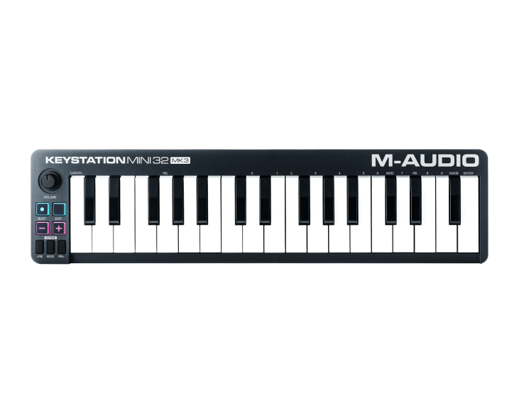 M-AUDIO KEYSTATIONMINI32MK3 - Clavier maître USB MIDI 32 notes chez Sonopro-Discount.com et Sonopro Les Mags Lorient Caudan et Vannes