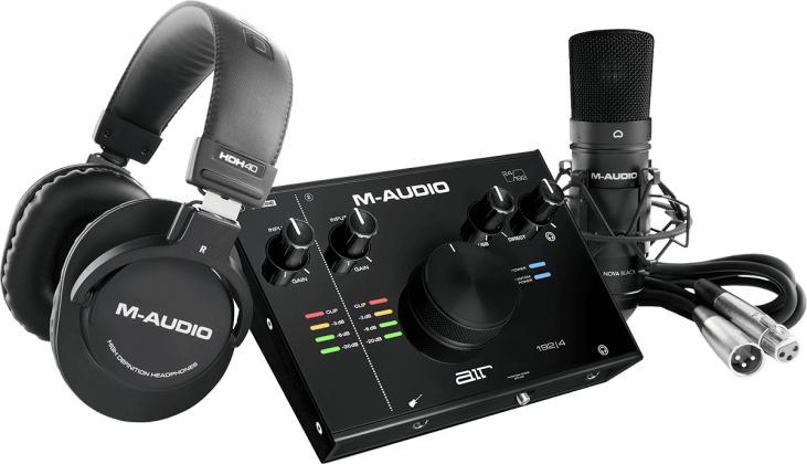 M-Audio - AIR192X4SPRO Pack interface + micro + casque chez Sonopro-Discount.com et Sonopro Les Mags Lorient Caudan et Vannes