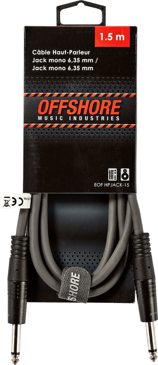 Offshore HPJACK-15 - Câble Jack/Jack 1,5m chez Sonopro-Discount.com et Sonopro Les Mags Lorient Caudan et Vannes