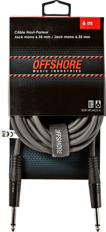 Offshore HPJACK-6 - Câble Jack/Jack 6m chez Sonopro-Discount.com et Sonopro Les Mags Lorient Caudan et Vannes