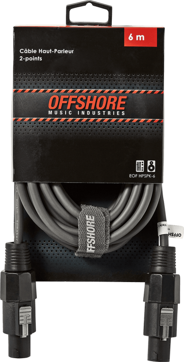 Offshore HPSPK-6 - Câble Speakon/Speakon 6m chez Sonopro-Discount.com et Sonopro Les Mags Lorient Caudan et Vannes