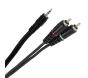 Plugger - Câble Y mini jack mâle stéréo - RCA mâle 0.60m Easy chez Sonopro-Discount.com et Sonopro Les Mags Lorient Caudan et Vannes
