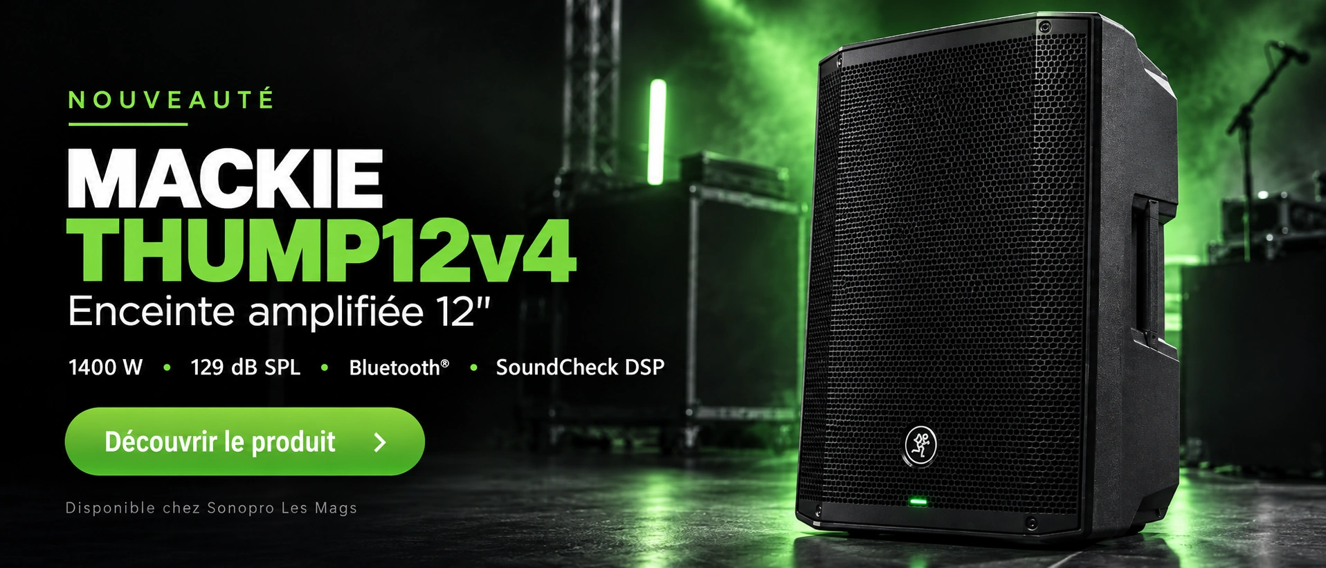 Mackie THUMP12v4 — enceinte amplifiée 12 pouces